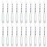 WEBEEDY 20 Pcs Tzitzits Tassel Prayer Shawl Accessories Tzitzits White with Blue Thread for Men Women Pray Decoration