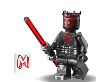 LEGO Star Wars The Clone Wars Minifigure - Darth Maul (Printed Legs with Silver Armor) with Dual Lightsaber