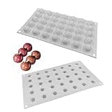 Silicone Ball Chocolate Bombs Mold Small 3D Sphere Candy Truffle Baking Tray Chocolate Mould Ice Jelly Pop Maker (2.2cm diameter)