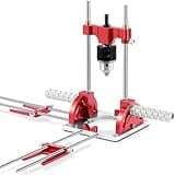 Portable Drill Guide Multi Angle Drill Guide Self-Centering Portable Drill Guide for Straight Holes I Precision Drill Guide for 1/16" - 1/2" Power Drills w/Chuck & Key, 0° to 60° Angle Drilling Guide