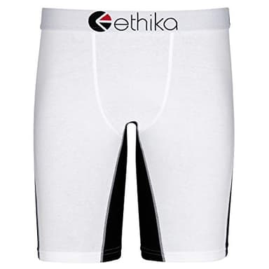 Ethika Mens Staple Boxer Brief | *Solids* White OG (WHB, Large)