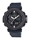 Casio Men's 'PRO TREK' Solar Powered Silicone Watch, Color:Black (Model: PRG-650Y-1CR), Multi