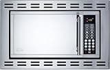 Summit 24” Over The Range Microwave, 0.9 cu.ft. Built In Microwave, Stainless Steel- OTR24