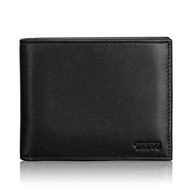 TUMI - Delta Global Removable Passcase Wallet - Leather Wallet - RFID Blocking - ID Window & Card Slots - 4" x 5" x 1" - Black