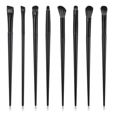 Eye Makeup Brushes Set 8 Pcs Eyeshadow Brush Brush Set For Hooded Or Smaller Eyes Professional Eye Brush Smudging Defining Eyeshadow And Eyeliner For Shadow Lip Angled Eyeliner Eyebrows