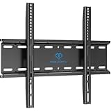 PERLESMITH Fixed TV Wall Mount Bracket, Low Profile Design for Most 26-60 inch LED LCD OLED-4K Flat Screen TVs up to 115lb, Ultra Slim Fixed TV Mount with Max VESA 400x400mm Fits 16 inch Wood Stud