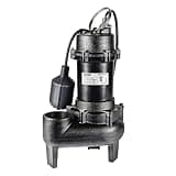 WASSERMANN 1/2 HP Sewage Pump with Auto Float Switch, 115V 5300 GPH Cast Iron Submersible Sewage Pump, Sump Pump for Basement Sump Basin Sewage Well 2" NPT Discharge with 10 FT Cable