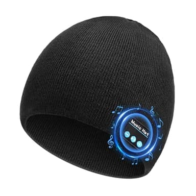 Bluetooth Beanie for Men Women, HD Stereo Sound Beanie with Headphones, Christmas Tech Gift & Stocking Stuffer Idea
