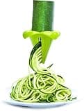 Joie Blossom Veggie Spiralizer, Easily Make Vegetable Spirals and Zucchini Noodles, Fun Handheld Kitchen Gadget, Stainless Steel, BPA-Free