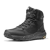 NORTIV 8 Men's Military Tactical Boot Lightweight Comfortable Boots for Work All Day Side Zipper Motorcycle Combat Hiking Boots 8 Inches Metrostrike,Size 10,Black,SNMT241M