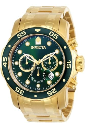Invicta Men's 0075 Pro Diver Chronograph 18k Gold-Plated Watch