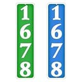 YIPTOUR Custom Reflective 911 Address Sign for House, 10"x3.15" Personalized Metal Address Plaque for Outside, Waterproof .040 Aluminum, Used for Mailbox, Driveway, Home(Vertical-Full color style)