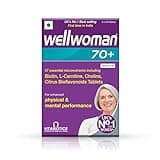 We.ll Women 70+ Multivitamins for Women Over Age 70 with Biotin, Isoflavones, Zinc, to Support Physical & Mental Health, Improve Cognitive Function & Energy Levels Vegetarian 30 Tablets