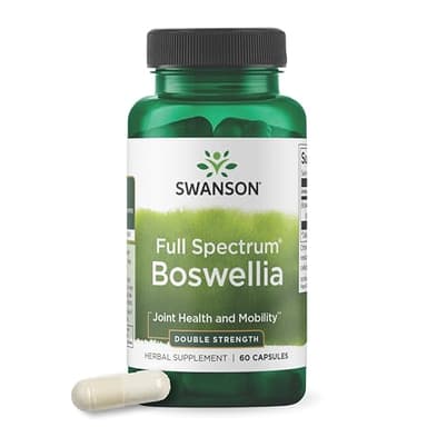 Swanson Double Strength Boswellia Serrata Ayurvedic Joint Supplement for Active Adults Seeking Flexibility and Mobility Support - 800 mg (60 Capsules)