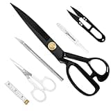 Professional Tailor Scissors 9 Inch - Fabric Scissors Heavy Duty, Sharp Sewing Shears for Cutting Fabric, Leather, Home, Office, Artists, Dressmakers