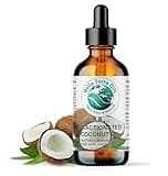 Bella Terra Oils - Organic Fractionated Coconut Oil (MCT) 4 oz - A Treasured Elixir from Coconut, Enriched with Caprylic & Capric Acid, The Ultimate Carrier for Mixing Oils