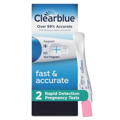 Clearblue Rapid Detection Pregnancy Test, Home Pregnancy Kit, 2 Count