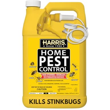 Harris Home Insect Killer, Liquid Gallon Spray with Odorless and Non Staining Residual Formula - Kills Stinkbugs, Ants, Roaches, Spiders, Fleas, Mosquitos, Moths, Scorpions, Flies and Silverfish