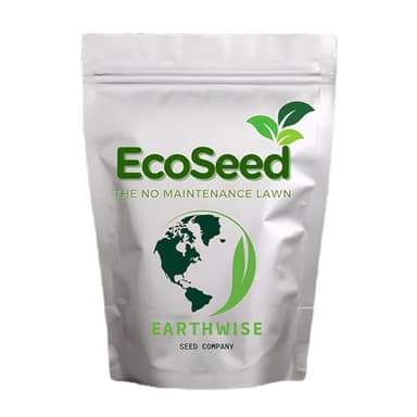Earthwise EcoSeed Grass Seed – No Mow, Low Maintenance Lawn Seed Mix, Fine Fescue Blend, Drought Tolerant, Shade Tolerant, Organic, Chemical-Free – Covers Up to 1,000 sq ft, 5 lb