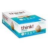 think! Minis Protein Snack Bar, Gluten Free, Cupcake Batter, 15 Count