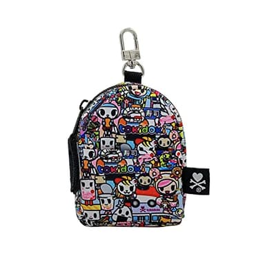 tokidoki Kawaii Micro Backpack Keyring, Black, Small