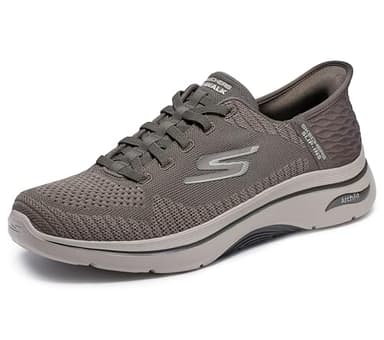 Skechers Men's Hands Free Slip-ins Go Walk Arch Fit 2.0 - Grand Select 2 Sneaker, Taupe, 11