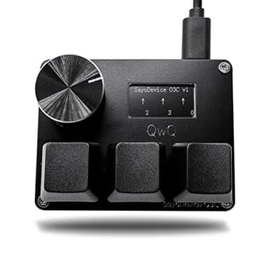 BTXETUEL SayoDevice O3C OSU Keyboard Rapid Trigger Hall Switches Magnetic Linear Switches Keyboard with Knob and Screen,Copy Paste,Shotcut,Macro Hotswap Mini Keypad.…