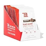 TB12 Plant Based Protein Powder by Tom Brady, 24g of Vegan Pea Protein, Low Sugar, Low Carb, Non-GMO, Meal Replacement, Keto Friendly, Paleo, Sugar Free, Chocolate Flavor (1.12 Ounce / 12 Pack)