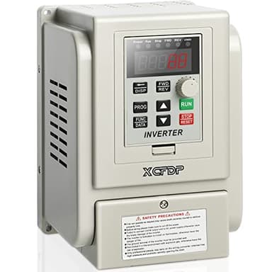 XCFDP AC 220V/2.2kw 3HP Variable Frequency Drive,12A VFD Inverter Single Phase to 3 Phase Frequency Converter for Spindle Motor Speed Control(Single-Phase Input, 3 Phase Output)