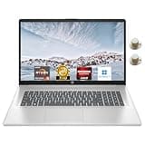 HP 17.3" Laptop, Full HD (1920 * 1080) Display, AMD Ryzen 5 Processor (Beats i7-11370H), 32GB RAM, 1TB SSD, Windows 11 Home, Webcam, Wi-Fi, Bluetooth, Natural Silver, Alpacatec Accessory