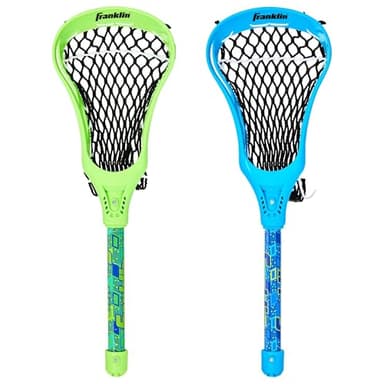 Franklin Sports Mini Lacrosse Set – 2 Mini Sticks & Ball – Indoor Outdoor Backyard Beach Game – 18” Lacrosse Sticks for Kids & Teens – Portable Safe Fun Toy – Mini-Lax Set