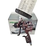 HVLP 6800B Spray Gun 1.3mm with no wash Cup and Adapter car spayer Painting Tool Spray air Paint Gun Airbrush Low Pressure 260L/MIn (Brown)