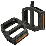 RYANGO Bike Pedals, Non-Slip Wide Bike Pedals with Reflectors, Lightweight 9/16" Bicycle Pedals for Mountain Bike, Road Bike, BMX, Adult Bike Pedal