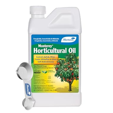 Monterey Horticultural Oil Bundled with Measuring Spoon - Treatment for Control of Insects - OMRI Listed - 1 Quart