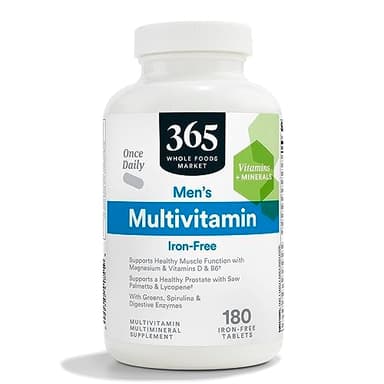 365 by Whole Foods Market, Men's One Daily Multivitamin Tablets, 180 Count
