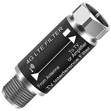 LTE Filter for TV Antenna,Filters 4G 5G LTE Signal Reduces Interference from Cell Towers for Clear Digital HD TV Reception (Frequency Range 5-695Mhz)