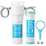 Under Sink Water Filter System - Fast Flow Under Counter Water Filter Direct Connect to Kitchen Faucet,10"Universal Replacement Filter(Lower Cost),Highly Effective Reduces Chlorine,Bad Taste&Odor