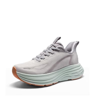 ALLSWIFIT Women's Slip On Walking Shoes Hands-Free Cushion Running Tennis Shoes Non-Slip Comfortable Workout Gym Sports Athletic Fashion Sneakers ActiveBreeze2.0,Size 8.5,Grey,SARS26001W
