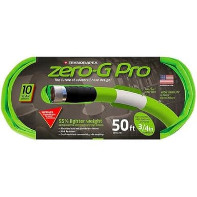Teknor Apex zero-G NeverKink Durable Kink Free Garden Hoses (zero-G Pro, 3/4" x 50')