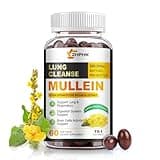 ZHPHK Mullein Leaf Extract for Lungs Softgels, Lung Cleanse Lung Detox for Smokers, Respiratory Support Lung and Bronchial Support, Vegan, Non-GMO, Immune Digestive Support, 60 Count