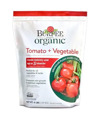 Burpee Organic Tomato & Vegetable Granular Plant Food, 4 lb