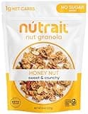 NuTrail Nut Granola Cereal, Honey Nut, No Sugar Added, Keto, Low Carb, Gluten Free, Grain Free, Healthy Breakfast 8 oz. 1 Count