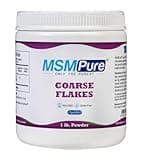 KALA HEALTH MSMPure Coarse MSM Powder Flakes – Organic Sulfur for Joint Flexibility, Skin Appearance, and Hair & Nail Support – 1 lb, USA Made, Distilled Crystals