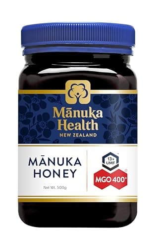 Manuka Health UMF 13+/MGO 400+ Manuka Honey (500g/17.6oz), Superfood, Authentic Raw Honey from New Zealand