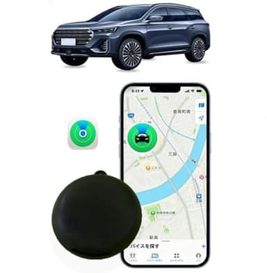 Mini GPS Tracker for Vehicles | No Subscription Required | Magnetic Real-Time Locator for Car, Kids, and Pets （Apple Only ）
