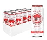 Hiball Energy Seltzer Water, Caffeinated Sparkling Water Made with Vitamin B12 and Vitamin B6, Sugar Free (8 pack of 16 Fl Oz), Grapefruit