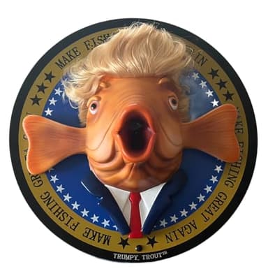 TRUMPY TROUT™ | As Seen on TV | The Talking Fish with Hilarious Animations & High Fidelity Speeches | Make Fishing Great Again | The Talking Fish with a Big Personality | Wall Mount or Desk Display