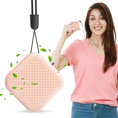 Portable Wearable Air Purifier Necklace for Travel, Personal Ionic Air Cleaner, USB Rechargeable Mini Air Purifier for Office, Car & Outdoor, Filterless Design, 120 Hours Runtime