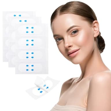 Larrel 120PCS Face Lift Tape, Face Tape Lifting Invisible, Waterproof Face-Lifting Stickers, Instant Neck Tightening Facial Makeup Tapes for Double Chin, Jowls, Eyes Wrinkles and Sagging Skin