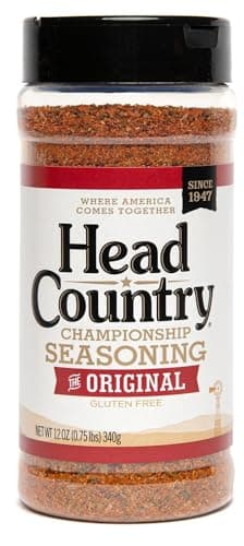Head Country BBQ Championship Seasoning, Original Flavor | BBQ Seasonings and Rubs | Smoking & Grilling Spices and Seasonings | 12 Ounce